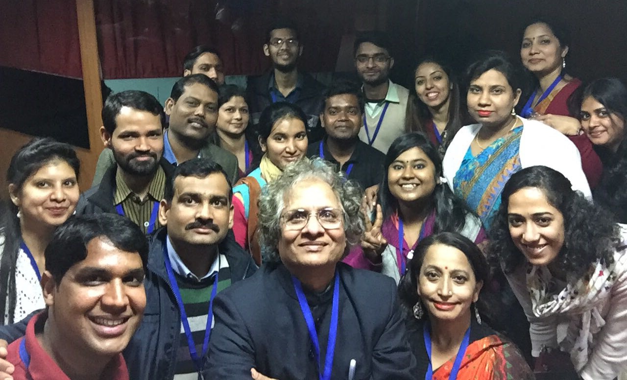 Young Scholars and Prof. Singh