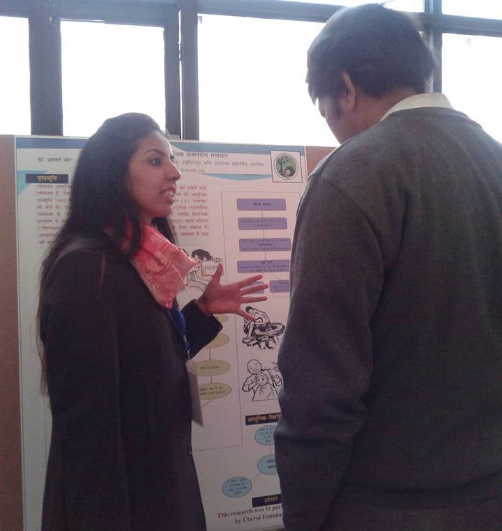 Poster discussion by Dr. Aparna Dhir, 22nd Vedanta Congress, 2015
